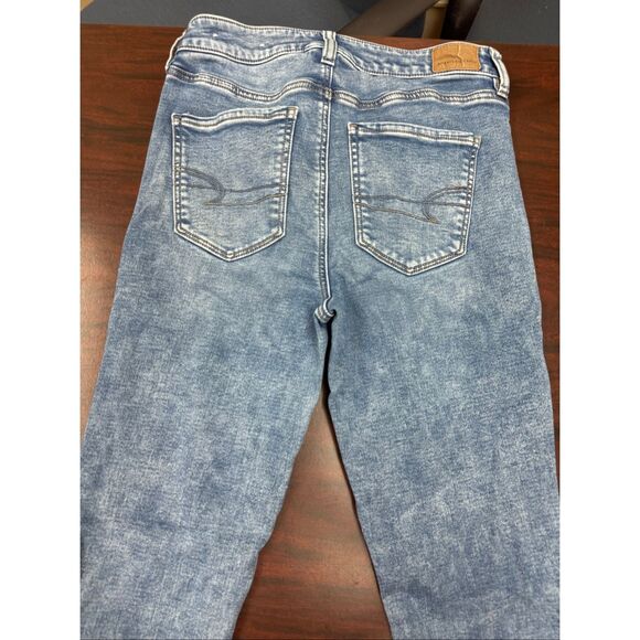 American Eagle Cozy Next Level Stretch Hi-Rise Jegging Jeans Size 8 - Picture 4 of 10